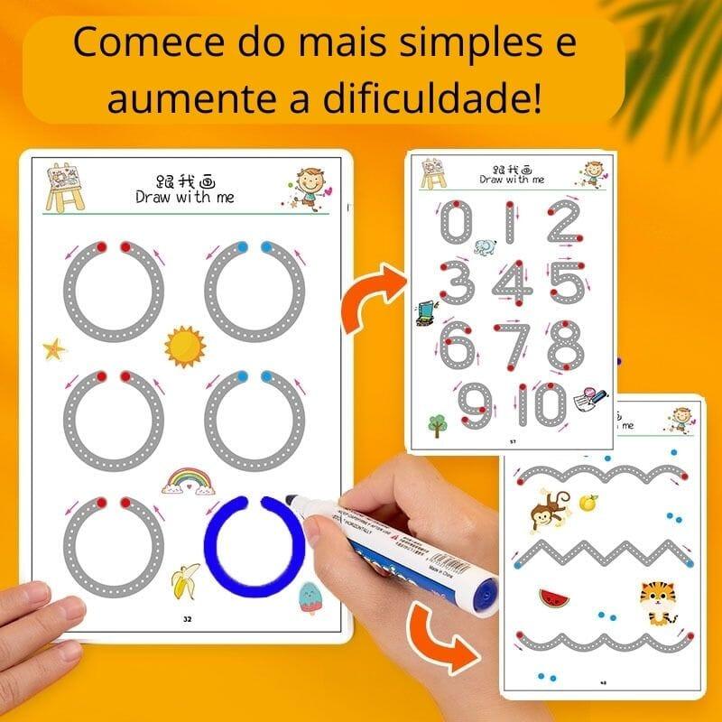 Caderno de Traço e Desenho Infantil Magic Book + Ebook Desenvolvimento Infantil (BRINDE!)